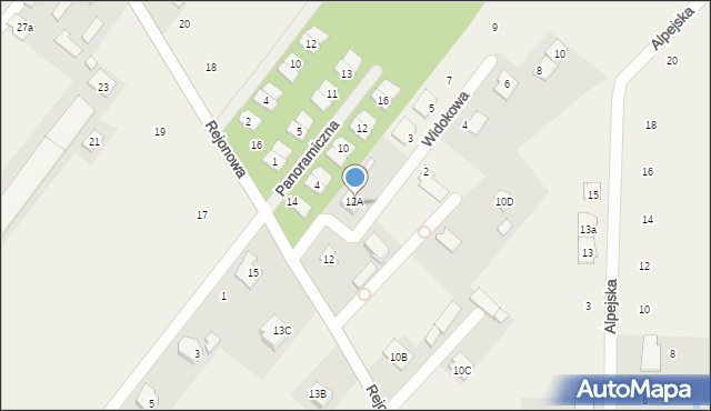 Warszawianka, Widokowa, 1, mapa Warszawianka