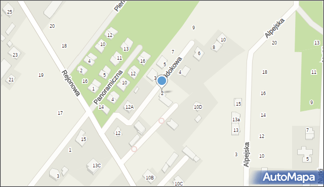 Warszawianka, Widokowa, 2, mapa Warszawianka