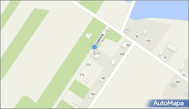 Warszewice, Wiosenna, 5, mapa Warszewice