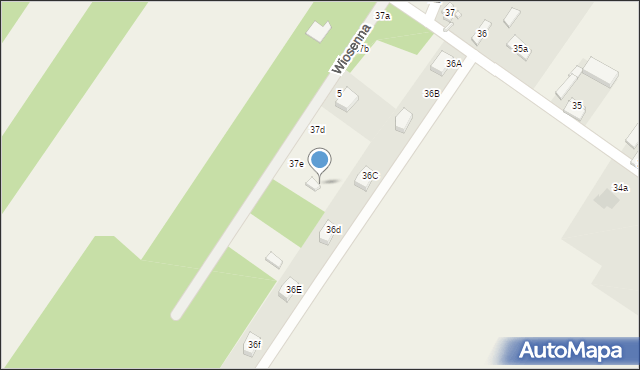 Warszewice, Wiosenna, 9, mapa Warszewice