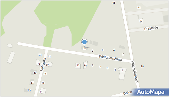 Wasilków, Wielobranżowa, 10, mapa Wasilków
