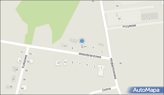 Wasilków, Wielobranżowa, 6, mapa Wasilków