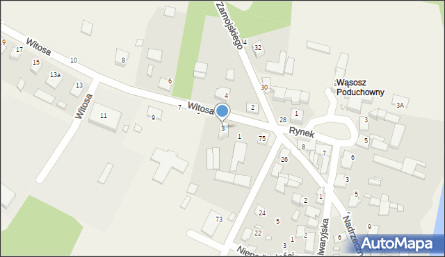 Wąsosz Górny, Witosa Wincentego, 3, mapa Wąsosz Górny
