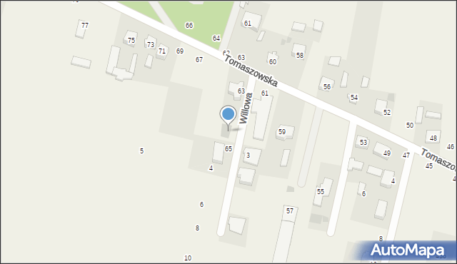 Wąwał, Willowa, 2, mapa Wąwał