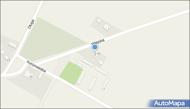 Wąwelno, Wiejska, 2, mapa Wąwelno