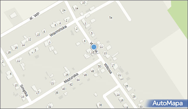 Węgorzewo, Witosa Wincentego, 12, mapa Węgorzewo