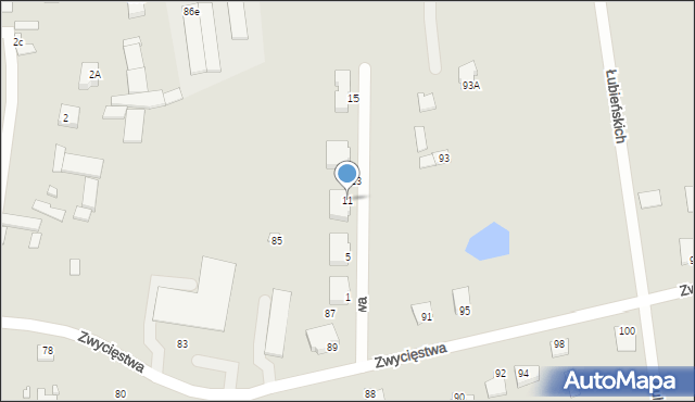 Węgrów, Willowa, 11, mapa Węgrów