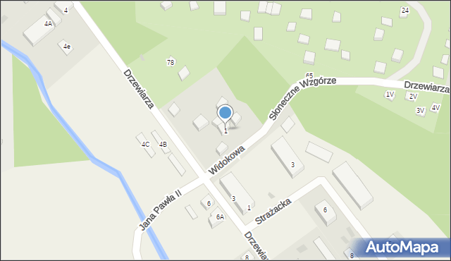 Wejherowo, Widokowa, 3, mapa Wejherowo