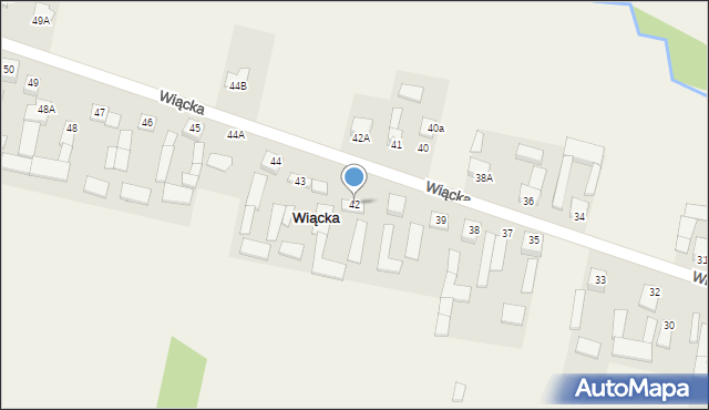 Wiącka, Wiącka, 42, mapa Wiącka