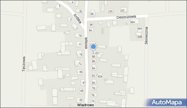 Wiadrowo, Witosa Wincentego, 90A, mapa Wiadrowo