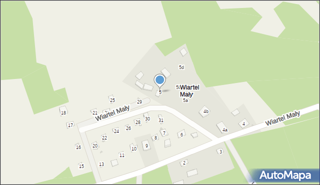 Wiartel Mały, Wiartel Mały, 5, mapa Wiartel Mały