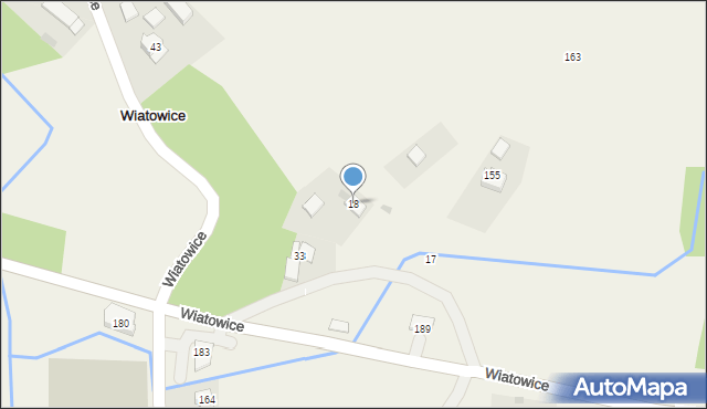 Wiatowice, Wiatowice, 18, mapa Wiatowice