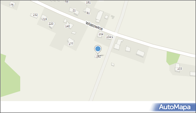 Wiatowice, Wiatowice, 182, mapa Wiatowice