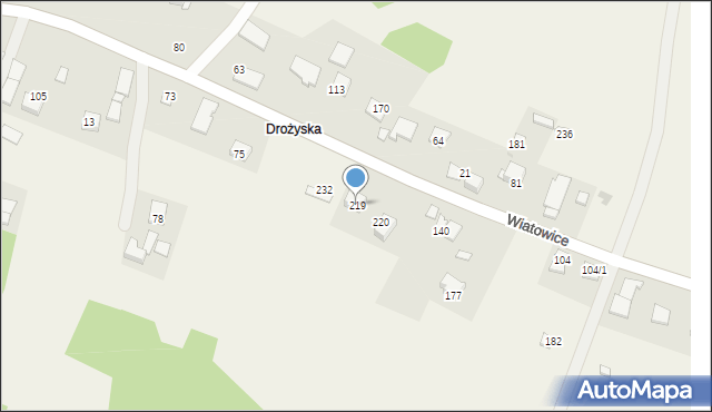 Wiatowice, Wiatowice, 219, mapa Wiatowice