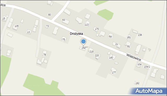 Wiatowice, Wiatowice, 232, mapa Wiatowice