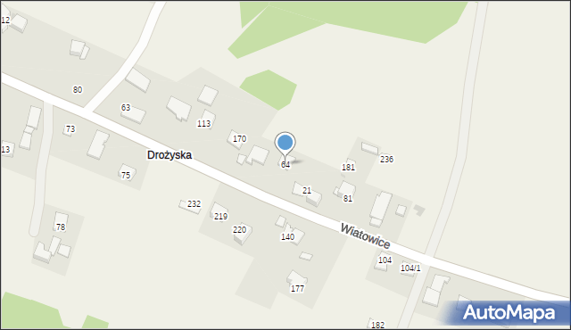 Wiatowice, Wiatowice, 64, mapa Wiatowice