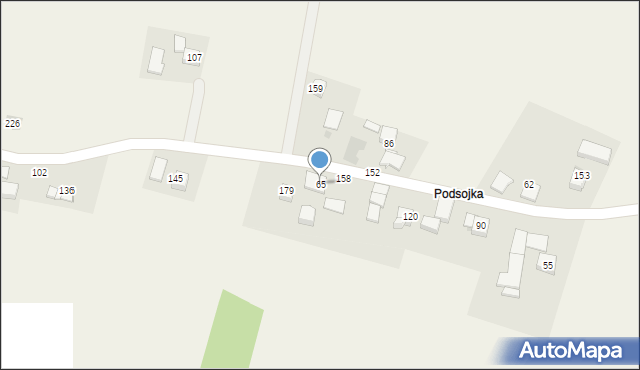 Wiatowice, Wiatowice, 65, mapa Wiatowice