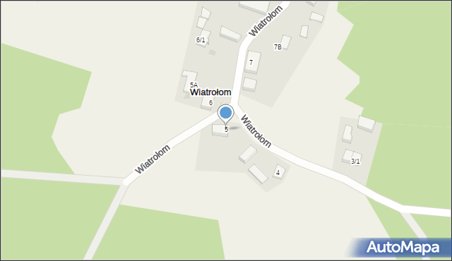 Wiatrołom, Wiatrołom, 5b, mapa Wiatrołom