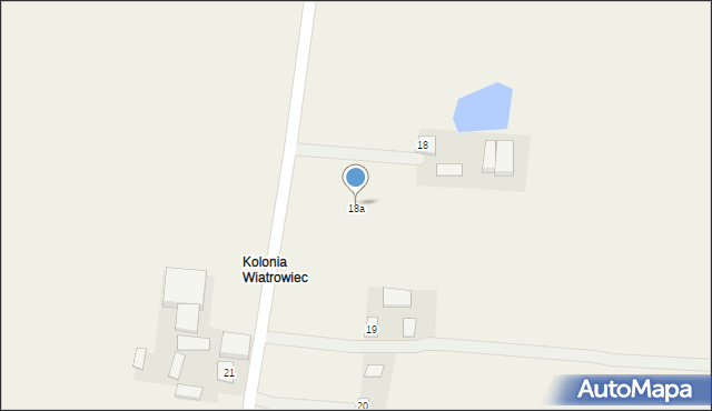 Wiatrowiec, Wiatrowiec, 18a, mapa Wiatrowiec