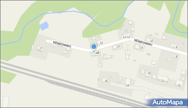 Wiatrowiec, Wiatrowiec, 15a, mapa Wiatrowiec