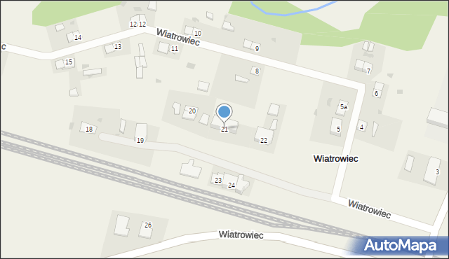 Wiatrowiec, Wiatrowiec, 21, mapa Wiatrowiec