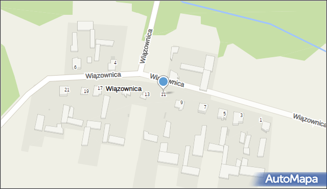 Wiązownica, Wiązownica, 11, mapa Wiązownica