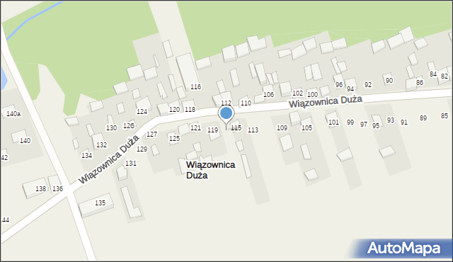 Wiązownica Duża, Wiązownica Duża, 117, mapa Wiązownica Duża