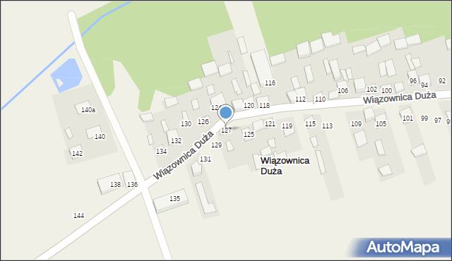 Wiązownica Duża, Wiązownica Duża, 127, mapa Wiązownica Duża