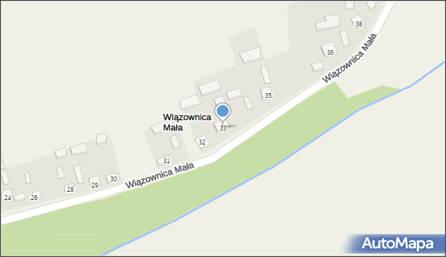 Wiązownica Mała, Wiązownica Mała, 33, mapa Wiązownica Mała