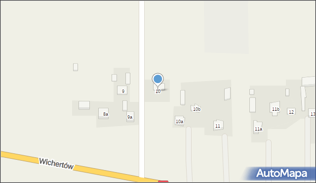 Wichertów, Wichertów, 10, mapa Wichertów