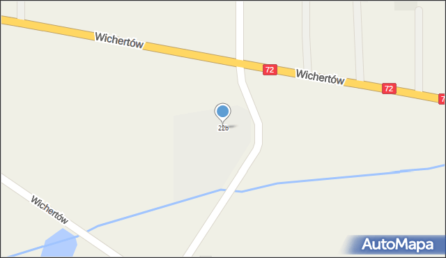 Wichertów, Wichertów, 22b, mapa Wichertów