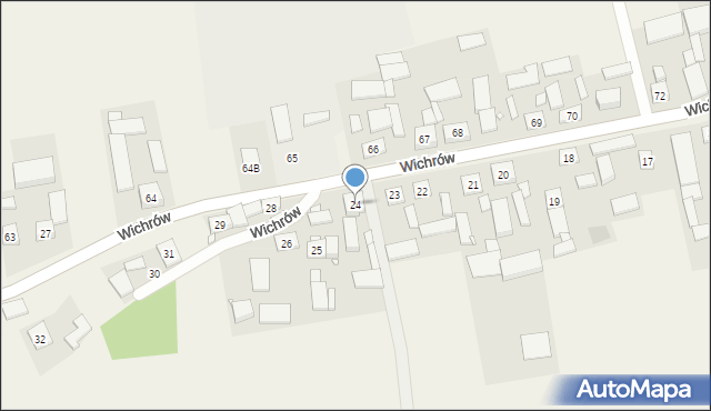Wichrów, Wichrów, 24, mapa Wichrów