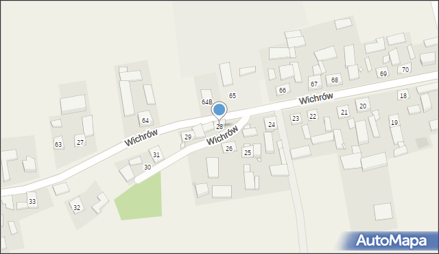 Wichrów, Wichrów, 28, mapa Wichrów