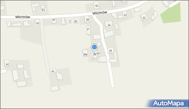 Wichrów, Wichrów, 36, mapa Wichrów