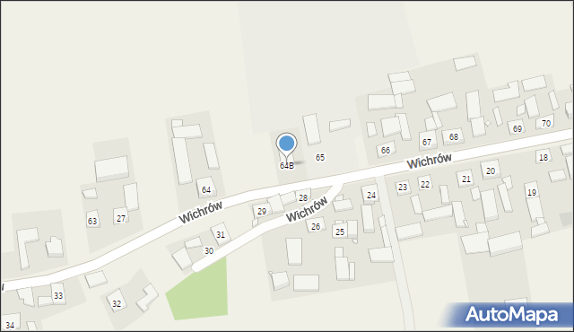 Wichrów, Wichrów, 64B, mapa Wichrów