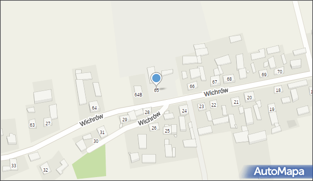 Wichrów, Wichrów, 65, mapa Wichrów