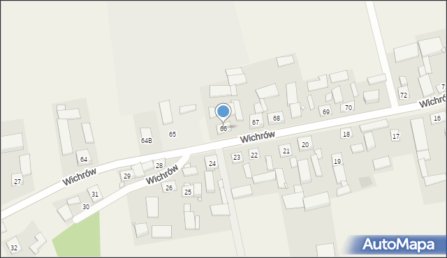 Wichrów, Wichrów, 66, mapa Wichrów
