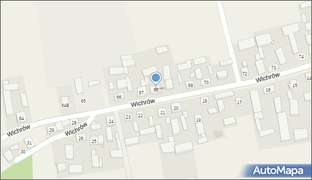 Wichrów, Wichrów, 68, mapa Wichrów