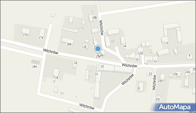 Wichrów, Wichrów, 15a, mapa Wichrów