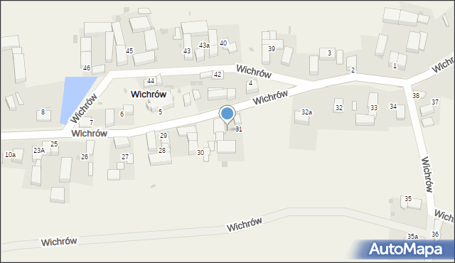 Wichrów, Wichrów, 31a, mapa Wichrów