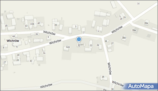 Wichrów, Wichrów, 32, mapa Wichrów