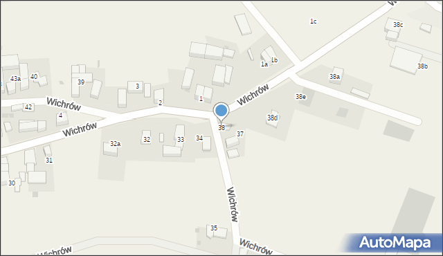 Wichrów, Wichrów, 38, mapa Wichrów