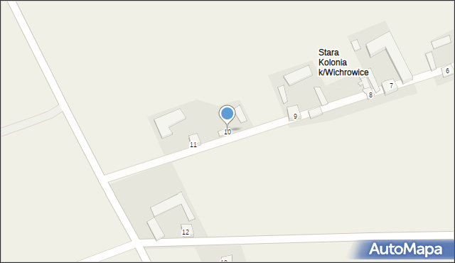 Wichrowice, Wichrowice, 10, mapa Wichrowice