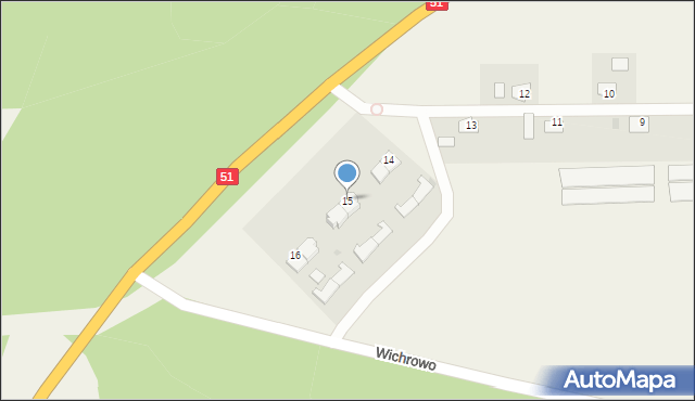 Wichrowo, Wichrowo, 15, mapa Wichrowo