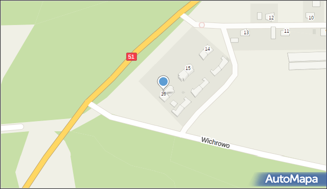 Wichrowo, Wichrowo, 16, mapa Wichrowo