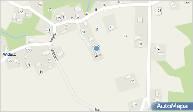 Widacz, Widacz, 41, mapa Widacz