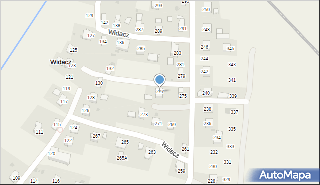 Widacz, Widacz, 277, mapa Widacz