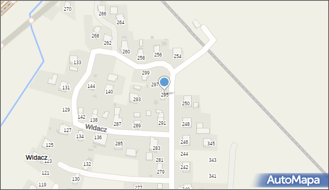 Widacz, Widacz, 295, mapa Widacz