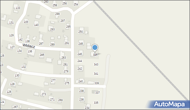 Widacz, Widacz, 345, mapa Widacz