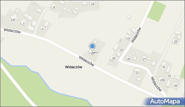 Widaczów, Widaczów, 125, mapa Widaczów